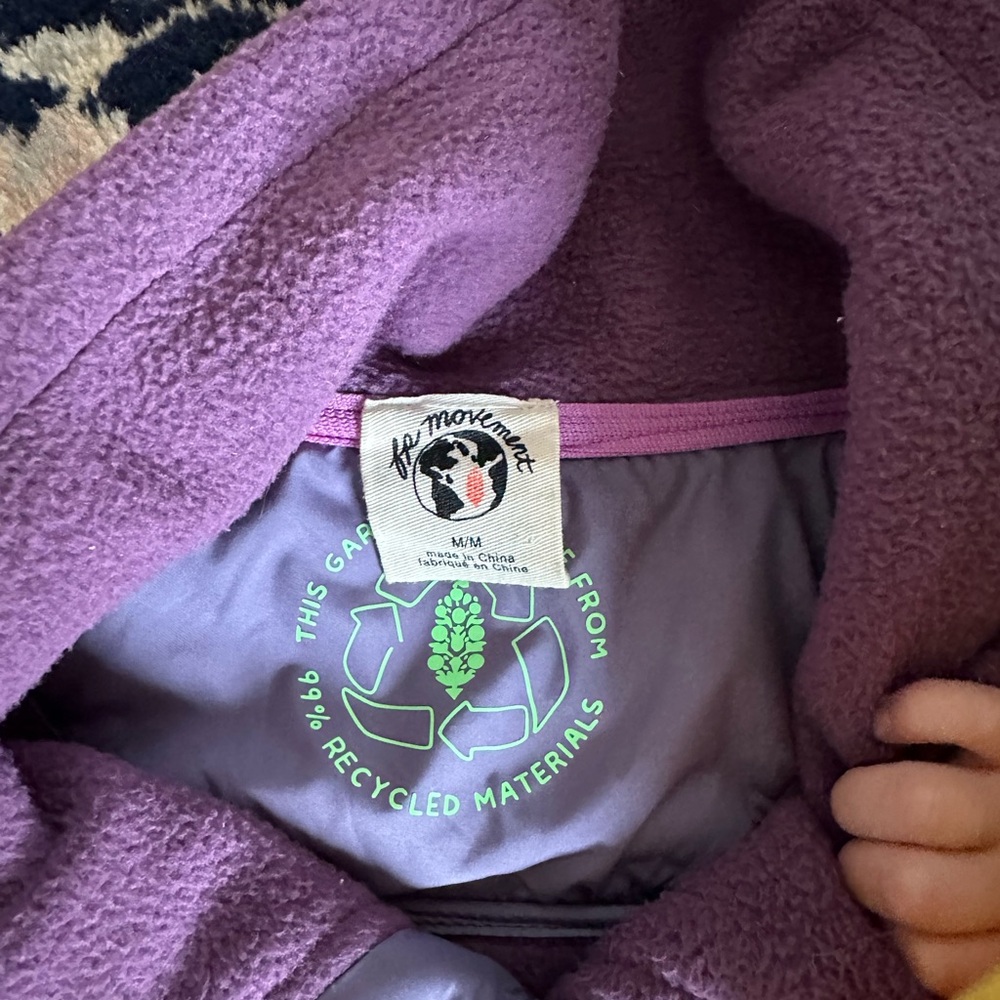 Free People Purple Pullover Jacket - Picture 5 of 9
